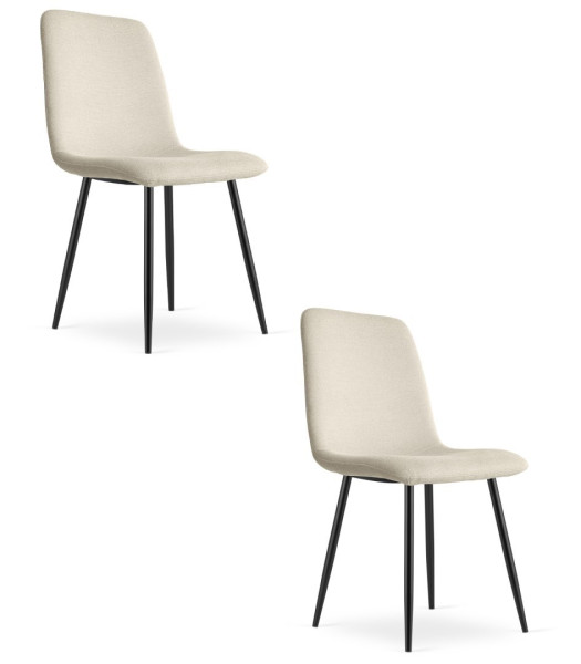 Krzesło Rift - Beż / Nogi Kolor Czarny X 2 785268