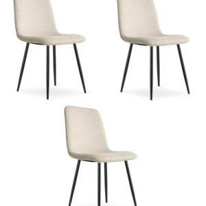 Krzesło Rift – Beż / Nogi Kolor Czarny X 3 785255 Krzesło Rift – Beż / Nogi Kolor Czarny X 3 785255