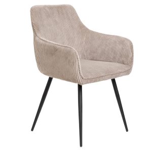 Krzesło SATORI FASO sztruksowe beżowe 57x59x84 cm HOMLA 910505