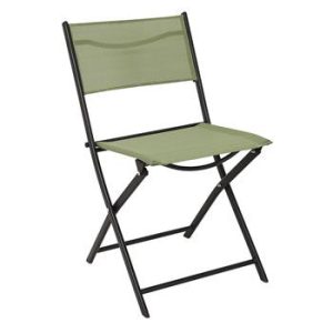 KRZESŁO SKŁADANE Elba zielone outdoor ZE STALI I POLIESTRU 63428