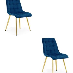 Krzesło Split – Aksamit Granat / Nogi Złote X 2 1084052 Krzesło Split – Aksamit Granat / Nogi Złote X 2 1084052
