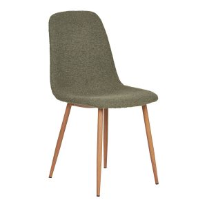 KRZESŁO Stockholm zieleń BOUCLE skandynawskie DREWNIANE NOGI 652194