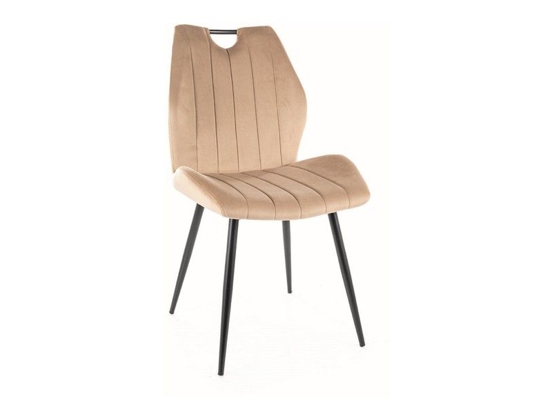 Krzesło tapicerowane Arco velvet beżowe 924461