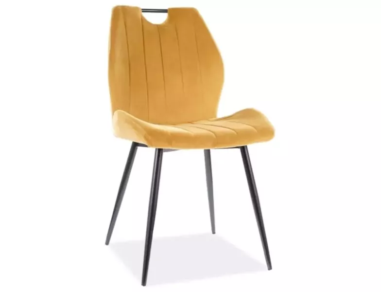 Krzesło tapicerowane Arco velvet curry 854104
