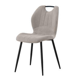 Krzesło tapicerowane Aria 3D taupe do salonu jadalni 995311 Krzesło tapicerowane Aria 3D taupe do salonu jadalni 995311