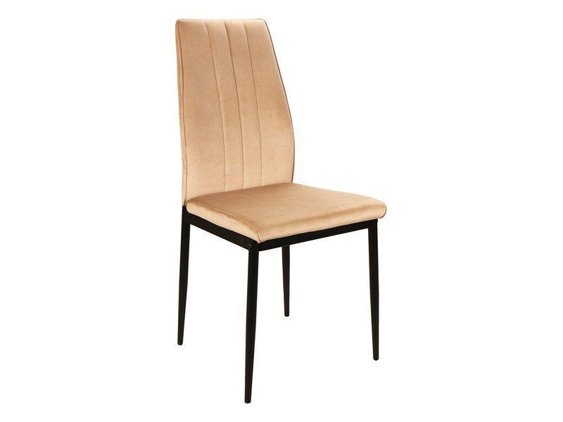 Krzesło tapicerowane ATOM VELVET beżowe 946517