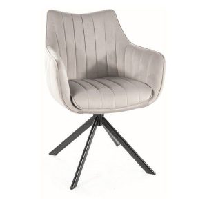 Krzesło tapicerowane AZALIA VELVET jasnoszare 855229 Krzesło tapicerowane AZALIA VELVET jasnoszare 855229