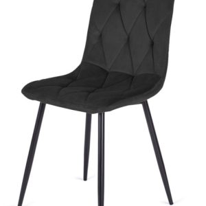 Krzesło Tapicerowane Borgo Velvet Black 790507 Krzesło Tapicerowane Borgo Velvet Black 790507