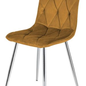 Krzesło Tapicerowane Borgo Velvet Trufle Silver 790492 Krzesło Tapicerowane Borgo Velvet Trufle Silver 790492