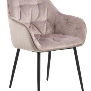 KRZESŁO TAPICEROWANE Brooke VIC Dusty Rose METALOWE NOGI 330927 KRZESŁO TAPICEROWANE Brooke VIC Dusty Rose METALOWE NOGI 330927