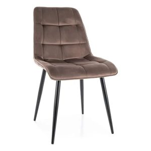 Krzesło tapicerowane CHIC VELVET cappuccino 924446 Krzesło tapicerowane CHIC VELVET cappuccino 924446