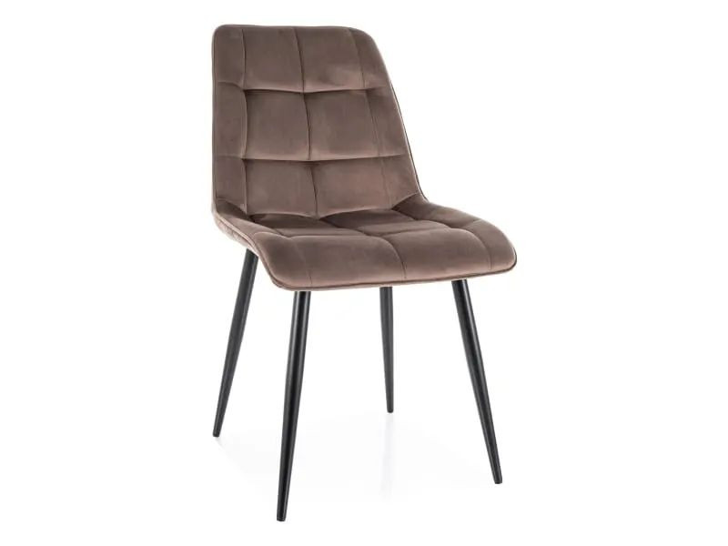 Krzesło tapicerowane CHIC VELVET cappuccino 924446