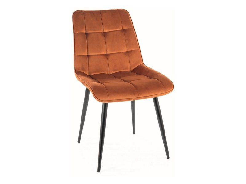 Krzesło tapicerowane CHIC VELVET cynamonowe 855276