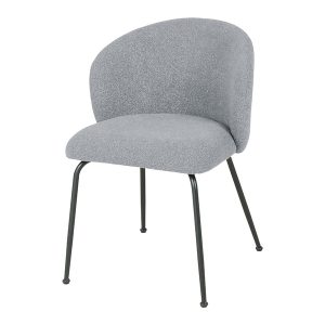 Krzesło tapicerowane Chica boucle szare 381037 Krzesło tapicerowane Chica boucle szare 381037