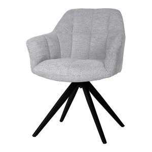Krzesło tapicerowane Chort obrotowe szare 338002 Krzesło tapicerowane Chort obrotowe szare 338002