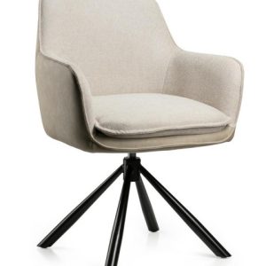 Krzesło tapicerowane Ciano kremowe z auto powrotem 62×63,5×89,5 cm 993127 Krzesło tapicerowane Ciano kremowe z auto powrotem 62×63,5×89,5 cm 993127