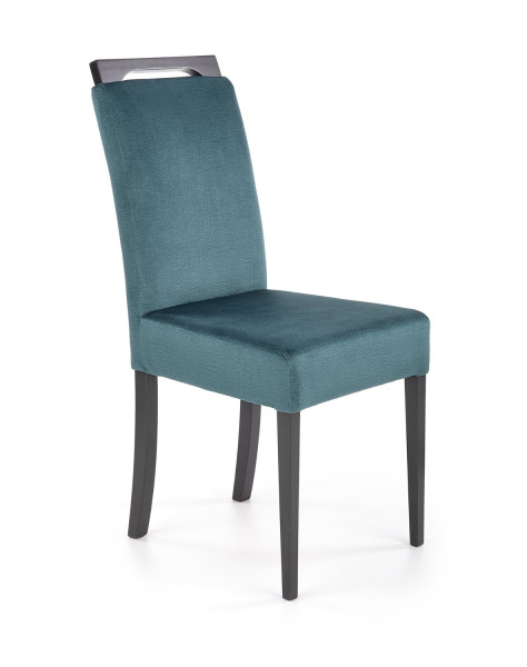 Krzesło tapicerowane CLARION 2 VELVET ciemnozielone 865241