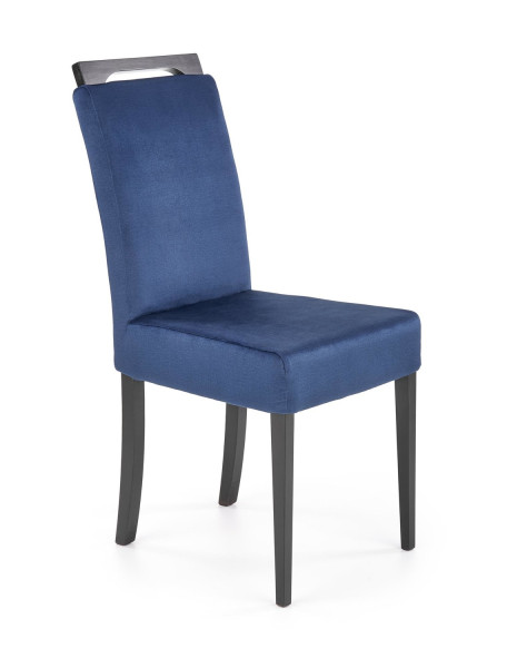 Krzesło tapicerowane CLARION 2 VELVET granatowe 865194