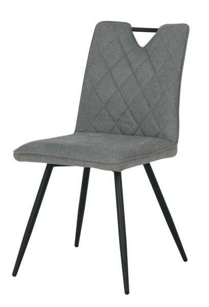 Krzesło tapicerowane DALIA szare 60x63,5x86 cm 993130