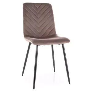 Krzesło tapicerowane DAREN VELVET cappuccino 864719 Krzesło tapicerowane DAREN VELVET cappuccino 864719