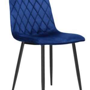 Krzesło tapicerowane Dexter Velvet granatowy 335013 Krzesło tapicerowane Dexter Velvet granatowy 335013