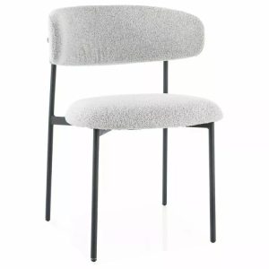 Krzesło tapicerowane ELTON beżowe 925854
