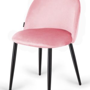Krzesło Tapicerowane Gloria Pink Velvet 790544