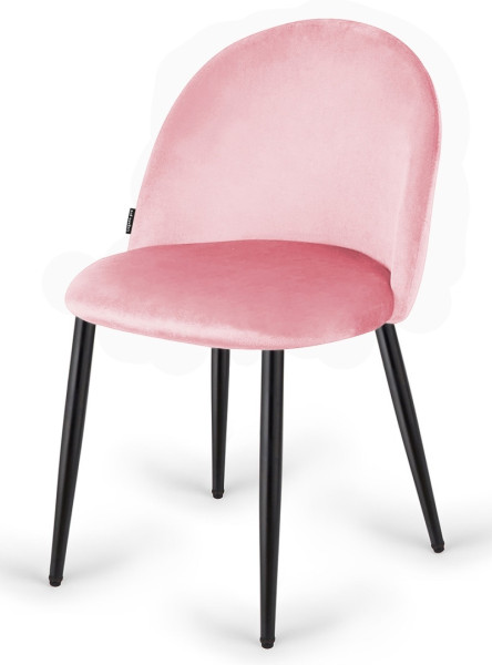 Krzesło Tapicerowane Gloria Pink Velvet 790544