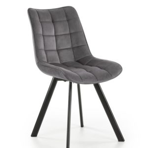 Krzesło tapicerowane K332 VELVET ciemno szare 868460 Krzesło tapicerowane K332 VELVET ciemno szare 868460