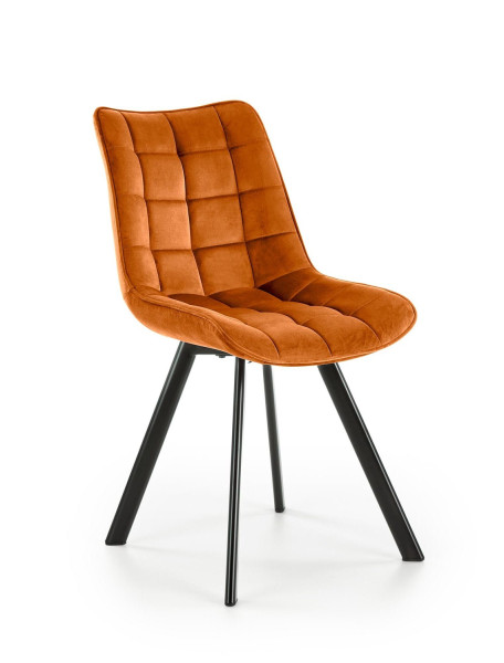 Krzesło tapicerowane K332 VELVET cynamonowe 864731