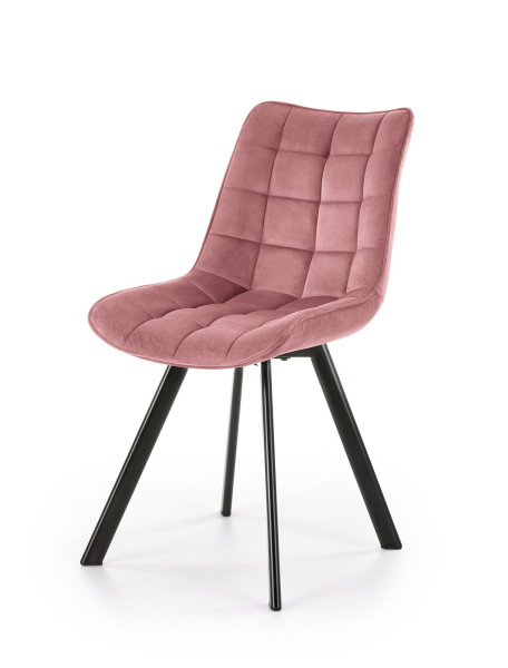 Krzesło tapicerowane K332 VELVET różowe 841056