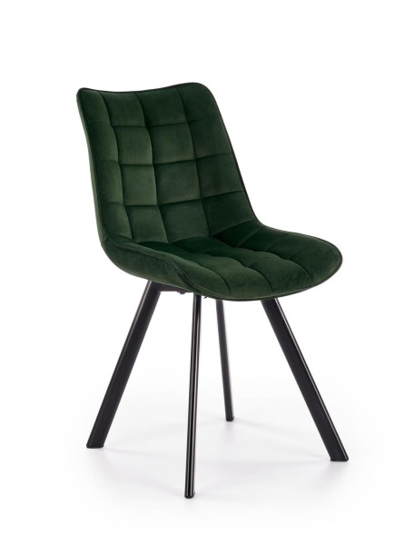 Krzesło tapicerowane K332 VELVET zielone 841092