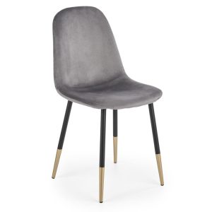 Krzesło tapicerowane K379 VELVET szare 841078 Krzesło tapicerowane K379 VELVET szare 841078