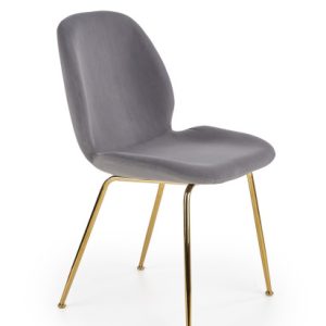 Krzesło tapicerowane K381 VELVET szare 855126 Krzesło tapicerowane K381 VELVET szare 855126
