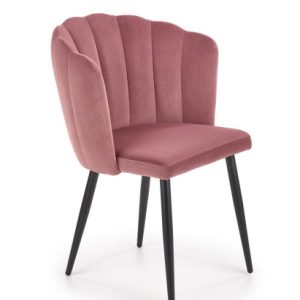Krzesło tapicerowane K386 VELVET różowe 855281 Krzesło tapicerowane K386 VELVET różowe 855281