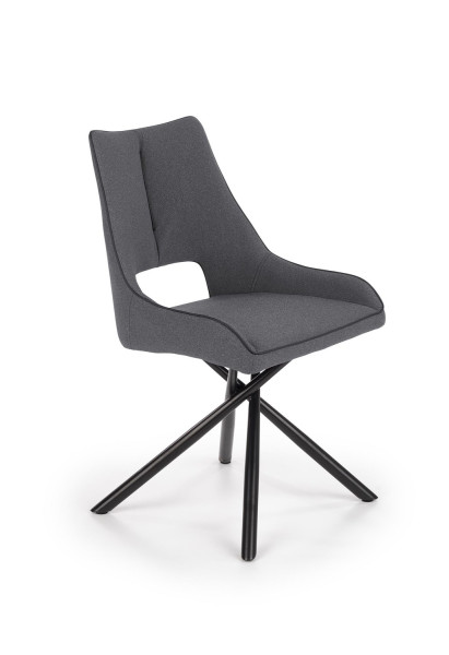Krzesło tapicerowane K409 ciemnoszare 865164