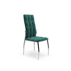 Krzesło tapicerowane K416 VELVET ciemno zielone 841058