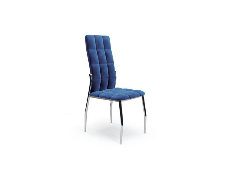 Krzesło tapicerowane K416 VELVET granatowe 841112