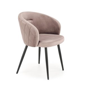 Krzesło tapicerowane K430 VELVET beżowe 858983