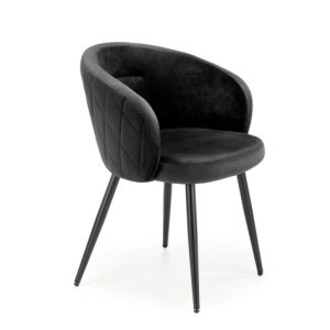 Krzesło tapicerowane K430 VELVET czarne 858980 Krzesło tapicerowane K430 VELVET czarne 858980