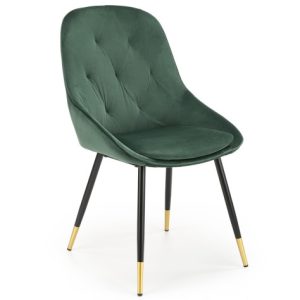 Krzesło tapicerowane K437 VELVET ciemnozielone 1003038 Krzesło tapicerowane K437 VELVET ciemnozielone 1003038