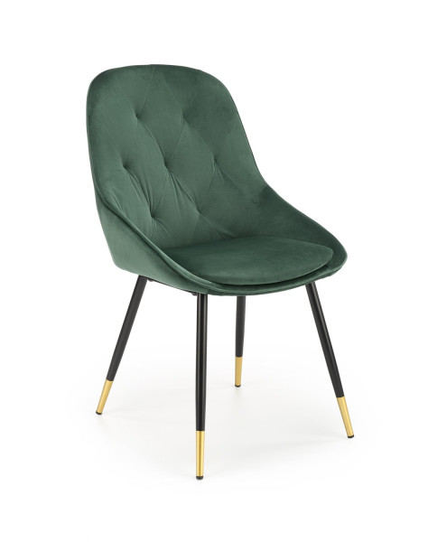 Krzesło tapicerowane K437 VELVET ciemnozielone 1003038