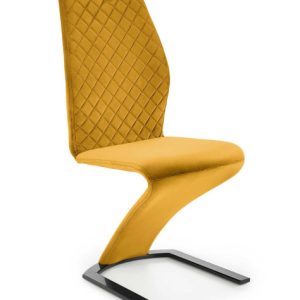 Krzesło tapicerowane K442 VELVET musztardowy 864733 Krzesło tapicerowane K442 VELVET musztardowy 864733
