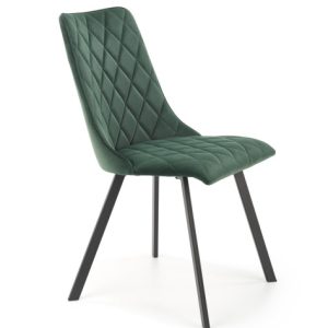 Krzesło tapicerowane K450 VELVET ciemnozielone 859011 Krzesło tapicerowane K450 VELVET ciemnozielone 859011