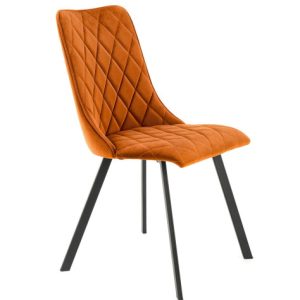 Krzesło tapicerowane K450 VELVET cynamonowe 859009 Krzesło tapicerowane K450 VELVET cynamonowe 859009