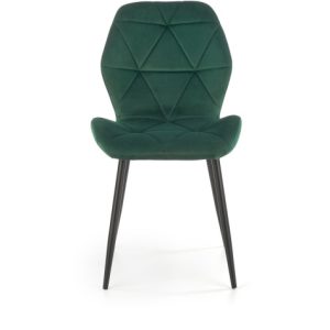 Krzesło tapicerowane K453 VELVET ciemnozielone 864743
