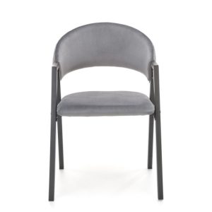 Krzesło tapicerowane K473 VELVET szare 865213