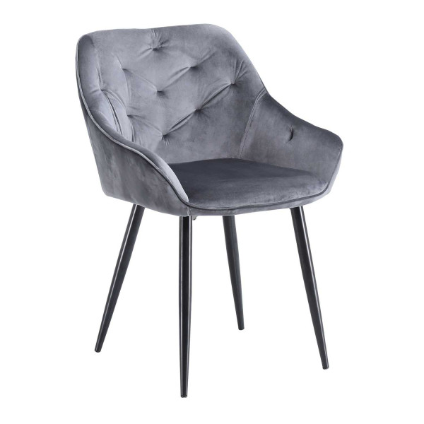 Krzesło tapicerowane K487 VELVET szare 855236