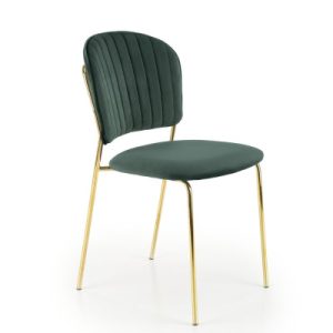 Krzesło tapicerowane K499 VELVET zielone 868394