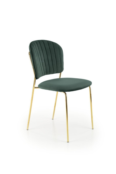 Krzesło tapicerowane K499 VELVET zielone 868394